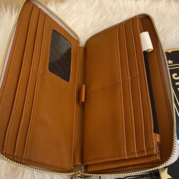 NWT Steve Madden Zip Around Wallet w/ Gift Box - Picture 5 of 10
